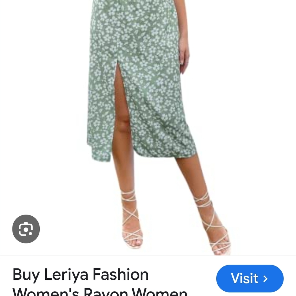Inspired Hearts Asymmetrical Green Floral Dress